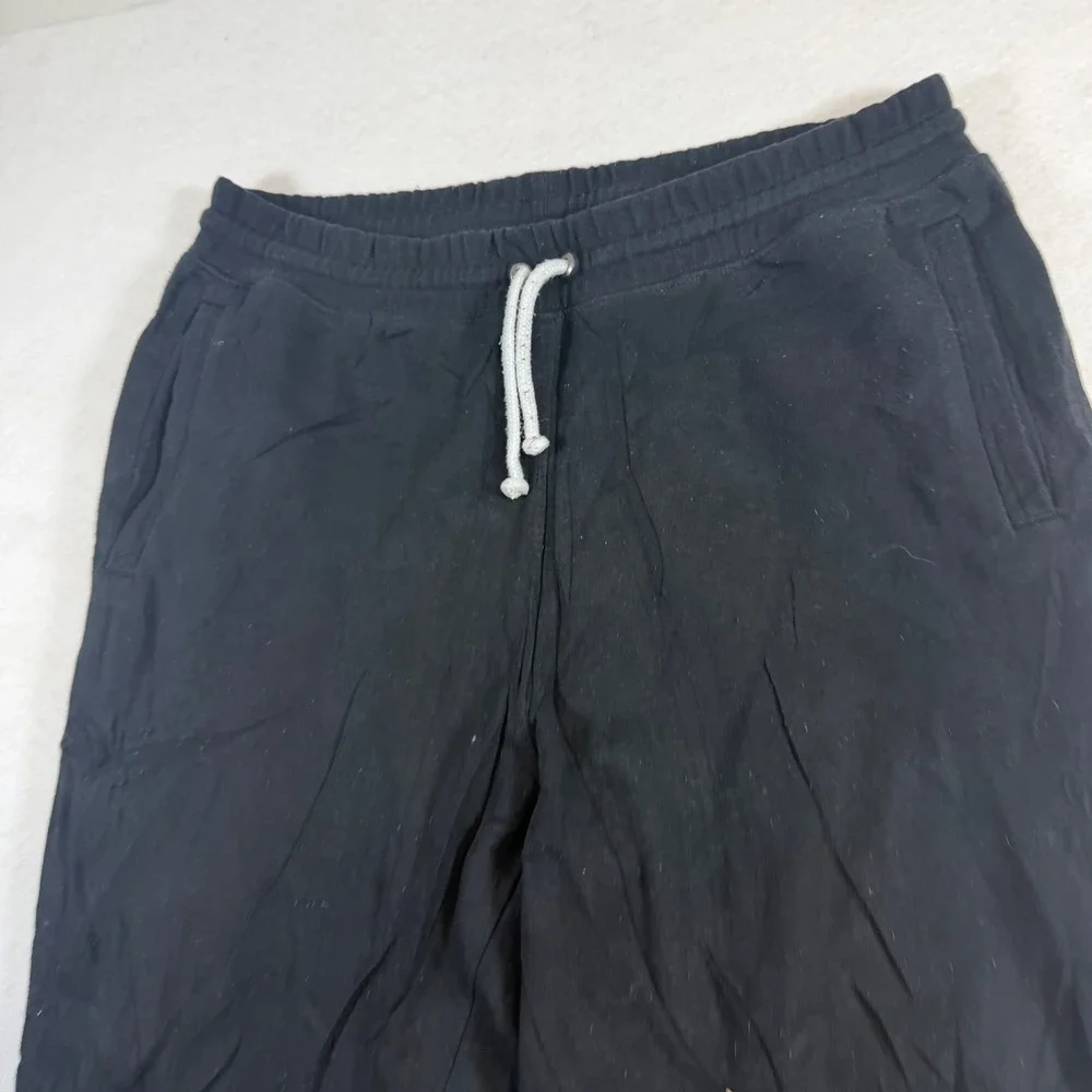 The North Face Mens Black Fleece Lined Jogger Sweatpants Regular Fit Large L